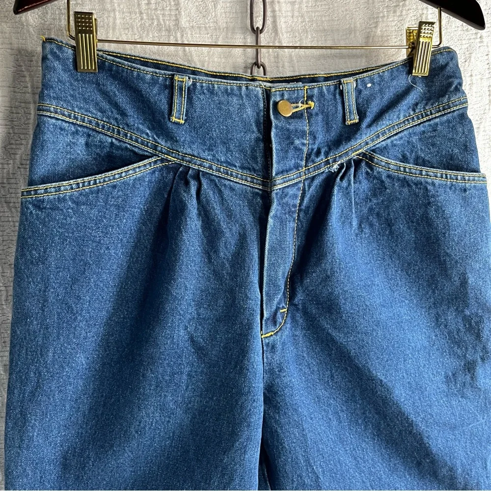 Vintage A.J. Brandon Womens Juniors 13 14 High Waisted 90s Mom Pants Denim Jeans